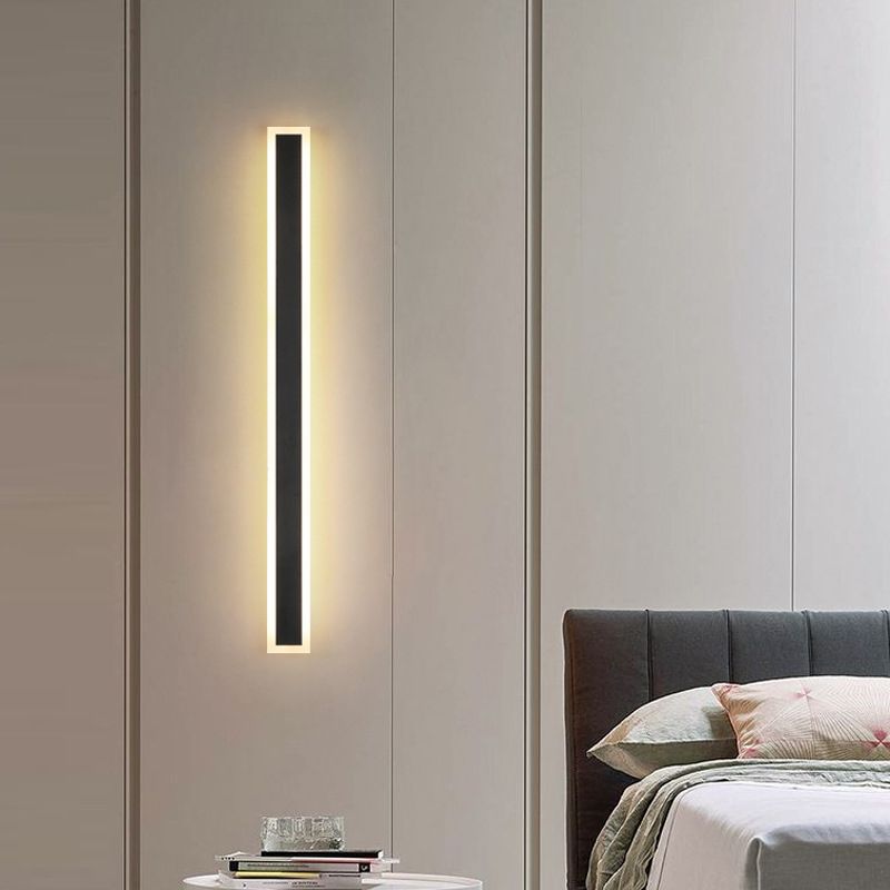 Modern Wall Lights Rectangle Wall Sconce Lights Metal 1 Light Wall Sconce Lights