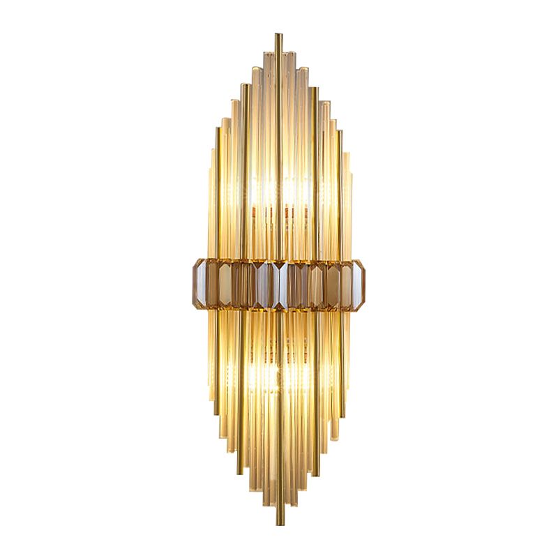 Crystal Geometric Shape Wall Light Modern 2-Lights Wall Light Sconce