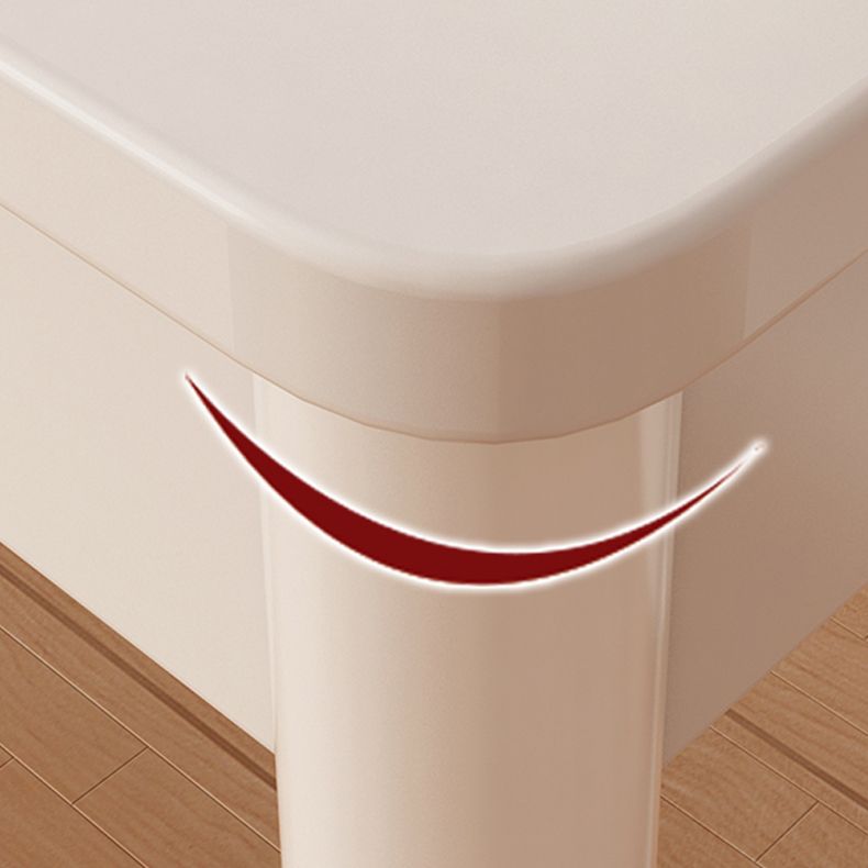 White Contemporary Make-up Vanity Wood Vanity Dressing Table