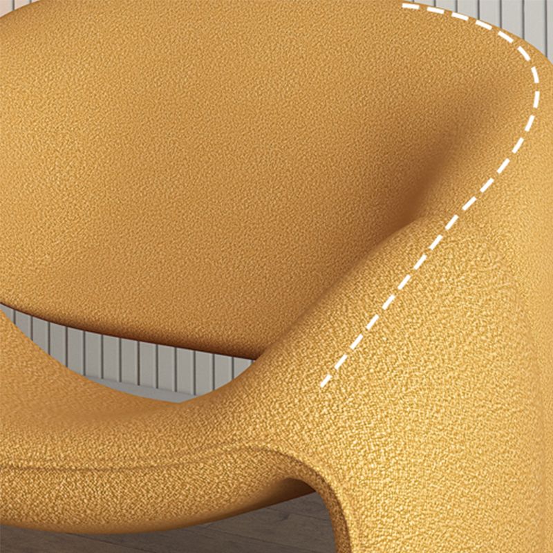 Mid-Century Modern Fixed Back Accent Chair Armless Accent Room Chair for Living Room