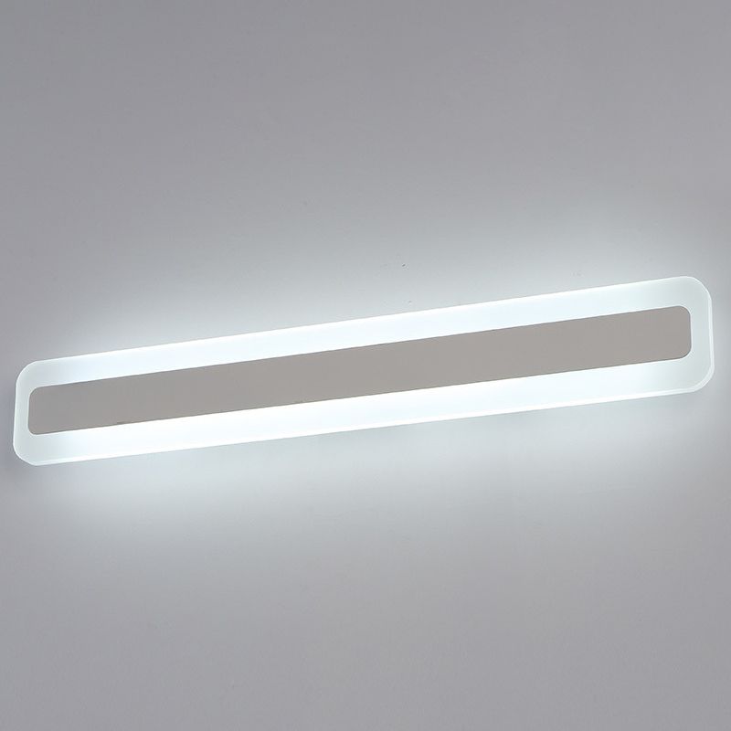 Metal linear Shade Wall Lights Modern 1 Head Wall Mount Fixture in White