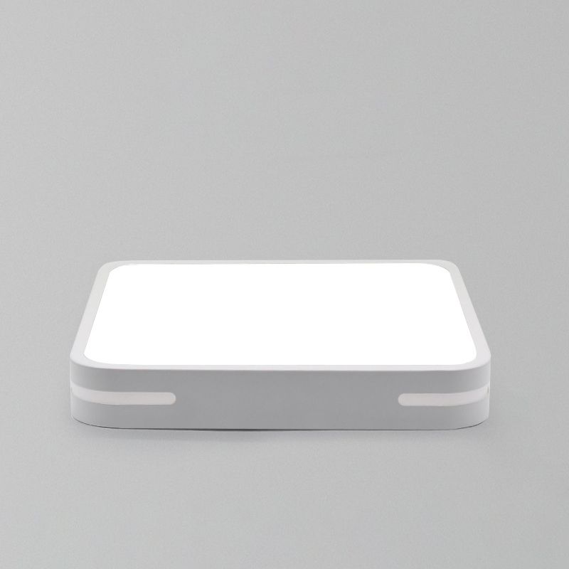 Modern Style 1-Light Flush Ceiling Light Fixtures Geometrical Metal Flush Mount Led Lights