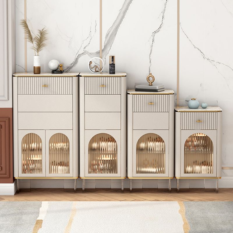 11.7-inch Width Glam Storage Chest Stone Storage Chest Dresser