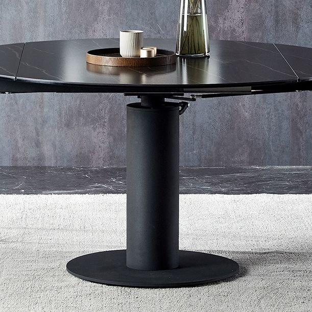 Modern Sintered Stone Dining Round Table Set 1/3/4/5/7 Pieces Dining Set