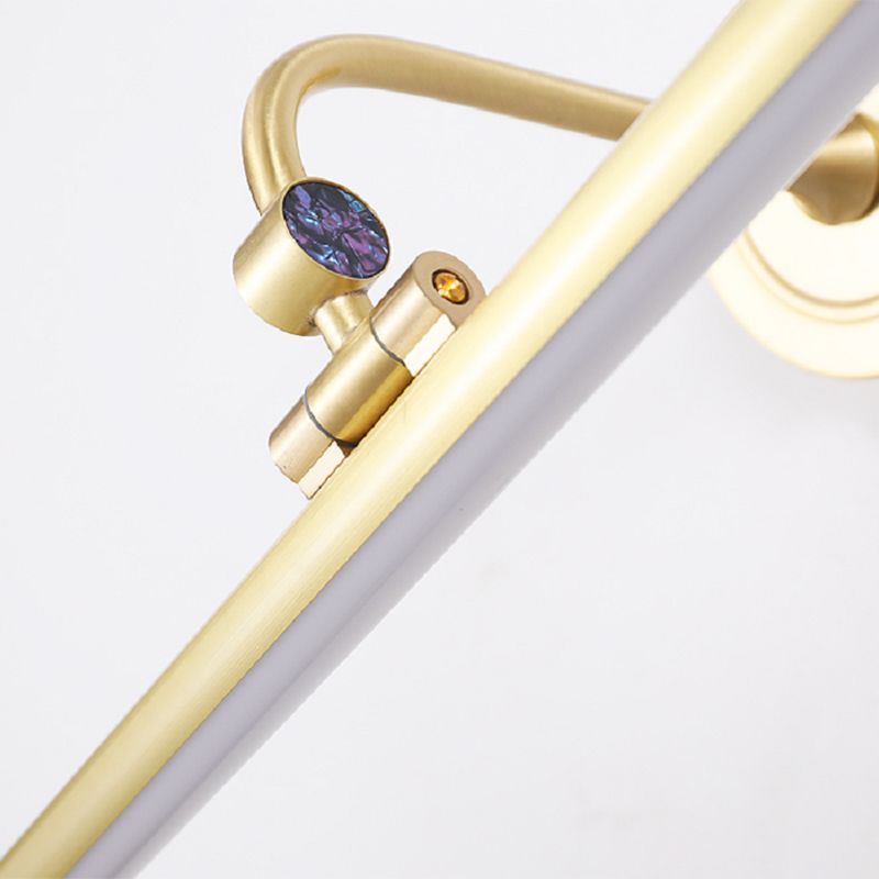 Modern Copper Vanity Light 1-Light LED Mirror Front Light with Acrylic Shade for Bathroom