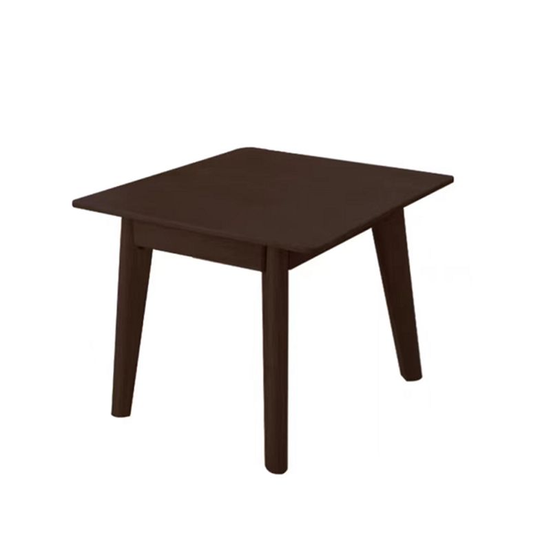 Solid Wood 4 Legs Coffee Table Nordic 17.7" High Cocktail Table