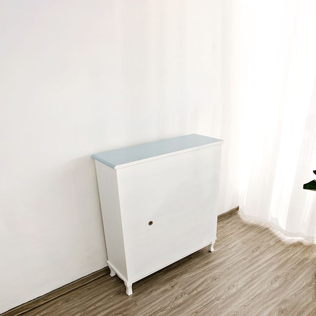 Coastal Storage Chest Dresser Manufactured Wood Dresser with Drawers and Doors