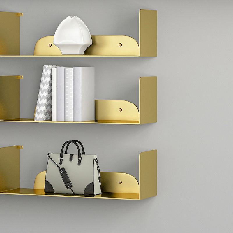 Modern Style Bookcase Metal Wall Mounted Bookshelf for Home Office