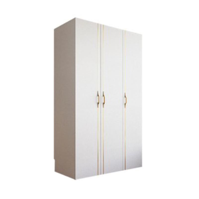 Contemporary Style Wood Wardrobe White Colour Soft Close Drawer Wardrobe Closet