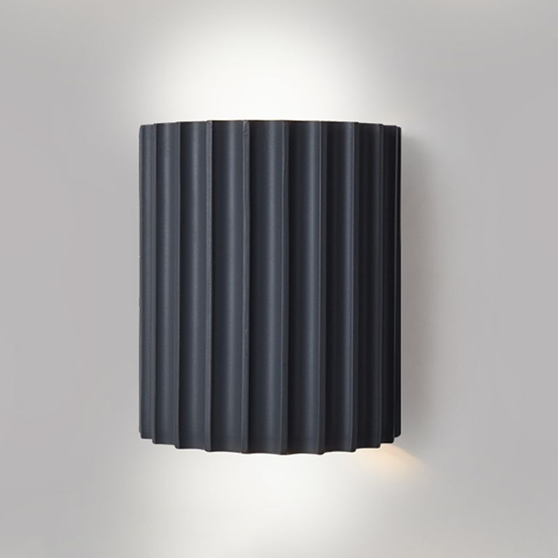 Luz de pared de resina nórdica Cilíndrico colorido 2 luces apliques de pared para sala de estar