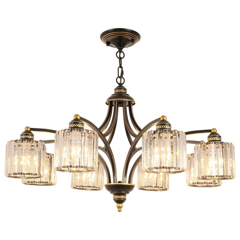 Modern Style Hanging Light Fixture Crystal Pendant Lamp for Bedroom