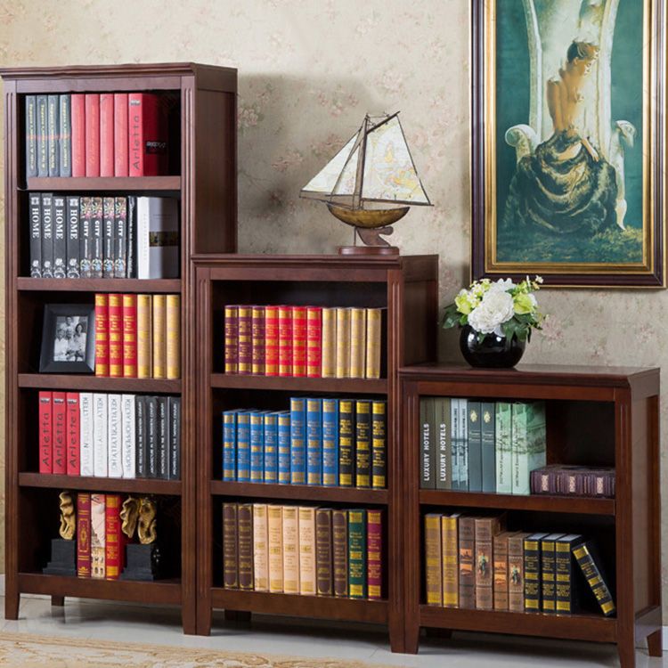 Modern Style Standard Bookshelf Solid Wood Shelf Bookcase for Home