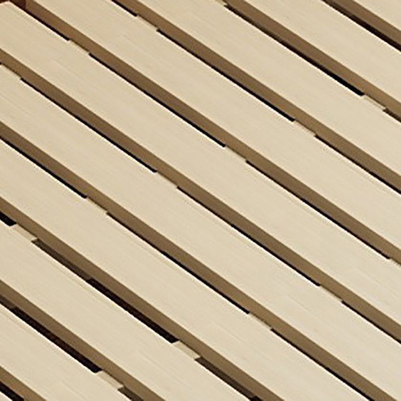 Solid Wood Platform Bed Rubberwood Platform Bed Frame Mid-Century Modern Natural