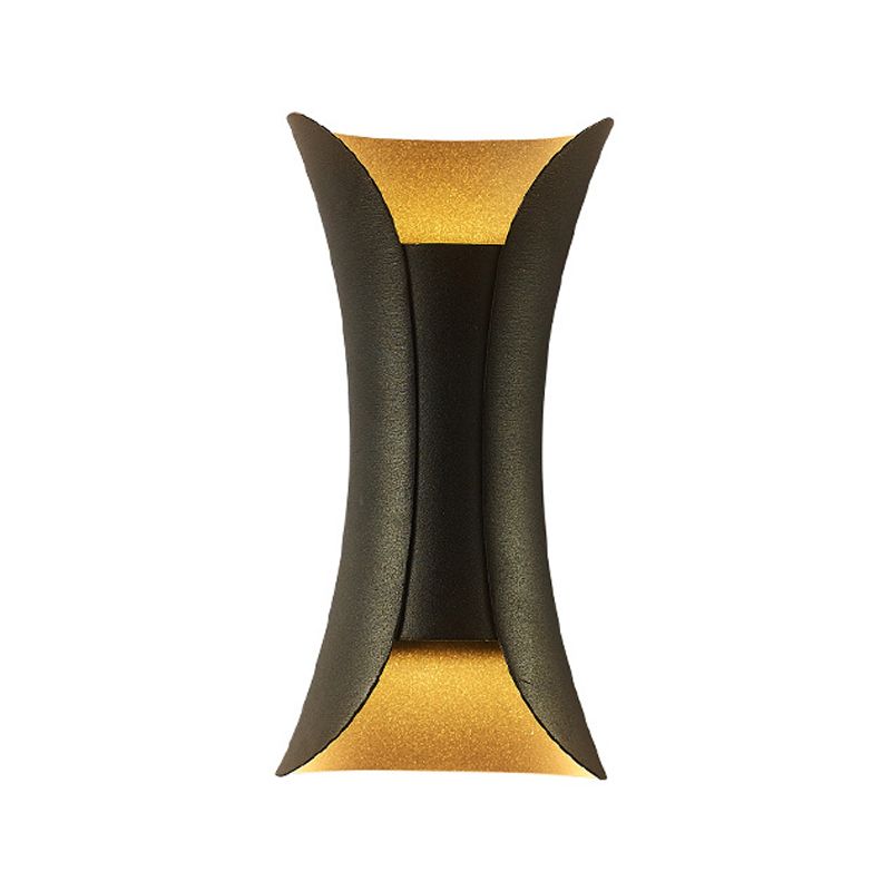 Metal Curved Lights Lights Modern Style 2 Lights Wall Washer Sconce