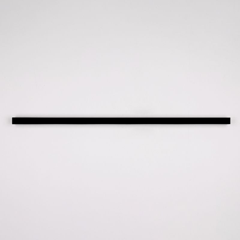 Moderner einfacher Stil Linearer Schatten Wandleuchten Metal 1 Leichte Leuchten im schwarzen Finish