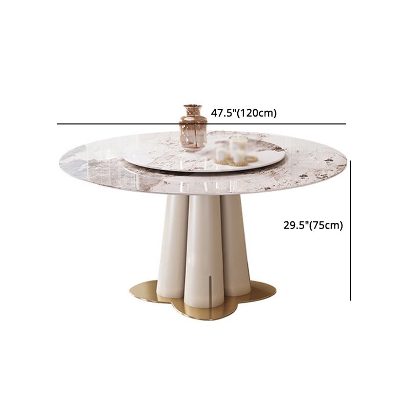 Glam 1/3/4/5/7 Pieces Dining Sets Round Dining Room Table Set