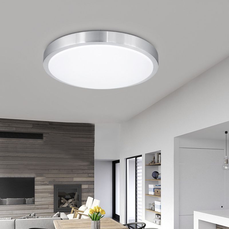 Round 1-Light Flush Mount Ceiling Lights Acrylic Modern Style Flush Ceiling Light Fixtures