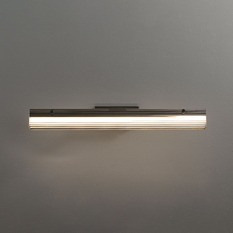 Modern Unique Shape Wall Mounted Light Glass Wall Sconce in Black Finish