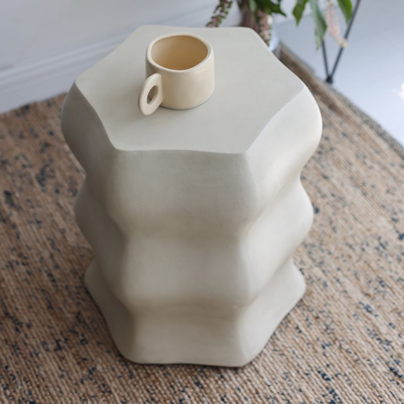 14.6" Wide Metal Block Side Table Geometric Sofa Side Accent Table