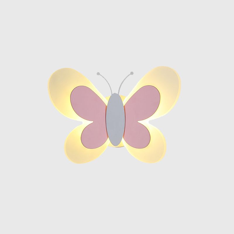 Butterfly LED Wall Lamp in Modern Creative Style Acrylic Wall Light for Bedroom