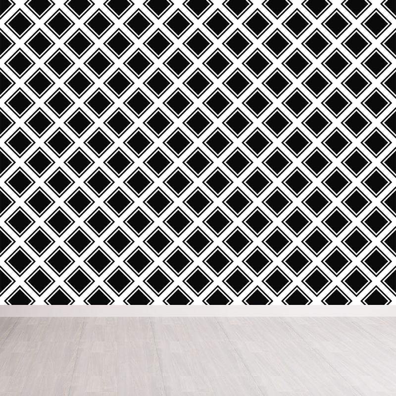 Contemporary Square Geometric Mural Wallpaper Illustration Multiple Sizes Available