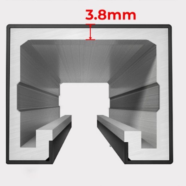 Simple In-line Shower Bath Door Glass and Metal Bathroom Shower Door