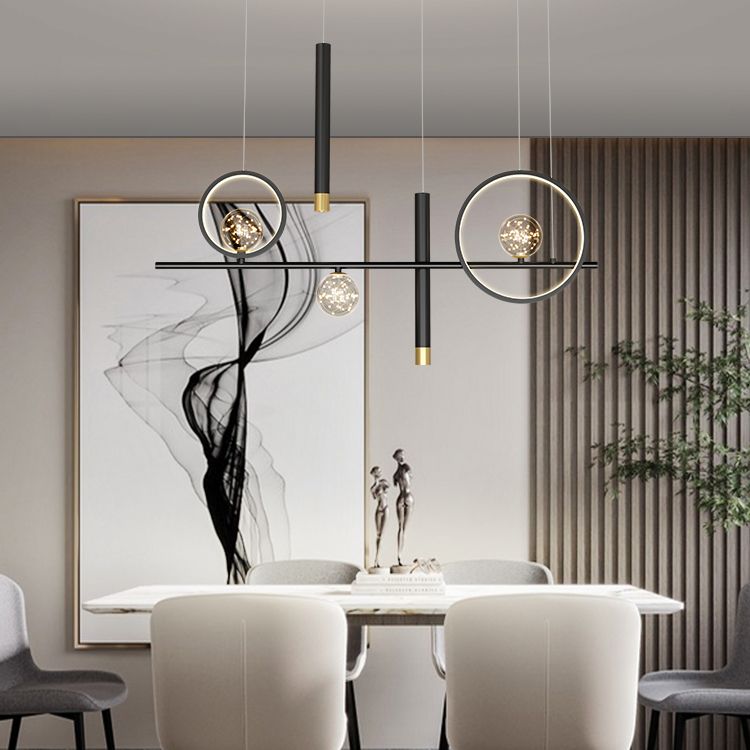 Modern Kitchen Pendant Lights Linear Chandelier Island Lighting Fixtures