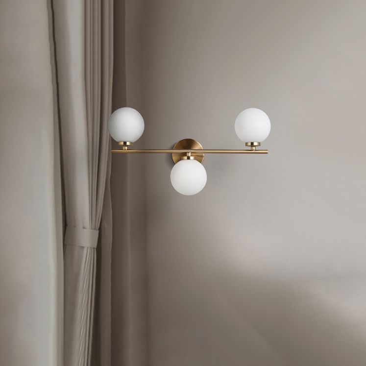 Creative Vanity Lighting Minimalist Glass Wall Light Sconce for Bathroom