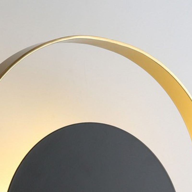 Post Modern Wall Light Black Metallic Lighting for Living Room