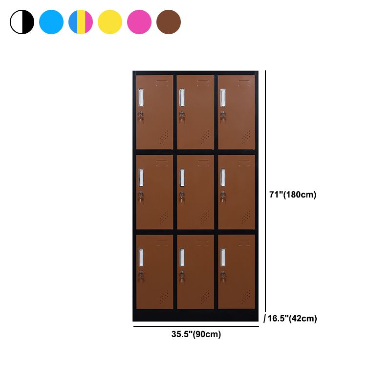 Metal Matte Finish Cabinet Contemporary Storage Cabinet with Hinged Door