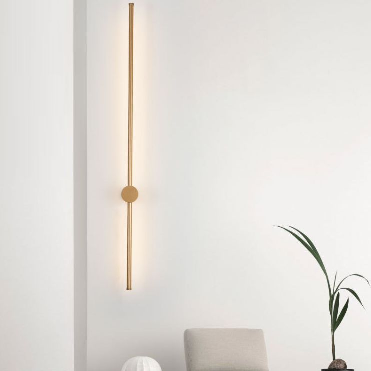 Linear Metal Wall Sconce Lighting Minimalist-Style LED Wall Mounted Light Fixture