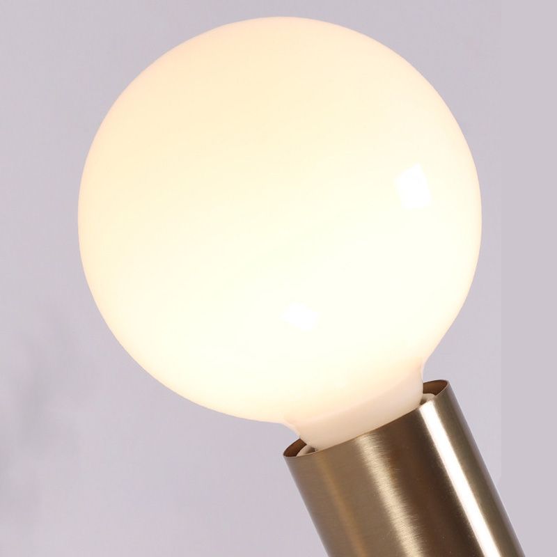 Modernist Sputnik Chandelier Lighting Opal Glass 6 Lights Living Room Hanging Light