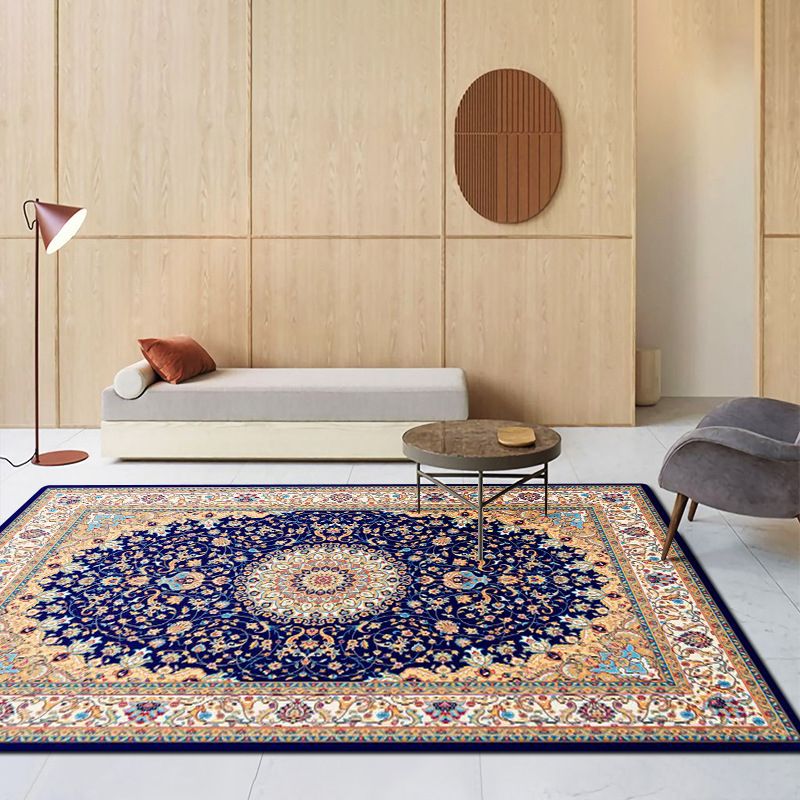 Tapis graphique en polyester rouge de vin de vin Rapier lavable pour la décoration intérieure