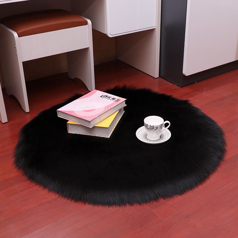 Chapage de couleur de couleur unis en peluche moderne blanc