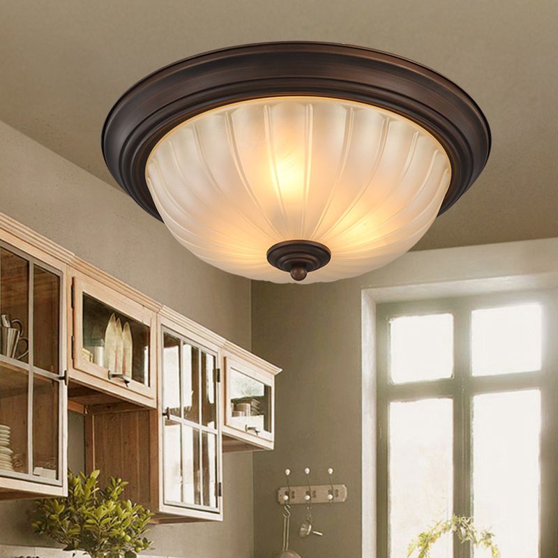 Schale Glas Flush Mount Modern Style Wohnzimmer-Deckenleuchte mit Form