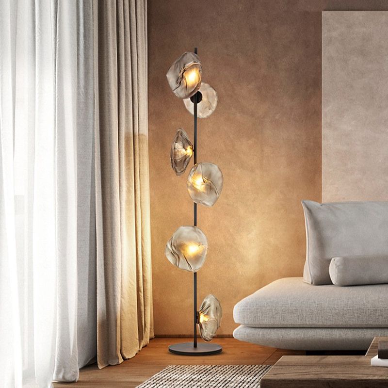 Modern Floor Lamp Creative Glass LED Floor Standing Light for Living Room