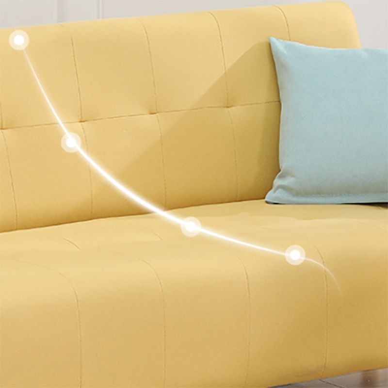 Scandinavian Settee Tufted Square Arm Living Room 3 Seater Seating