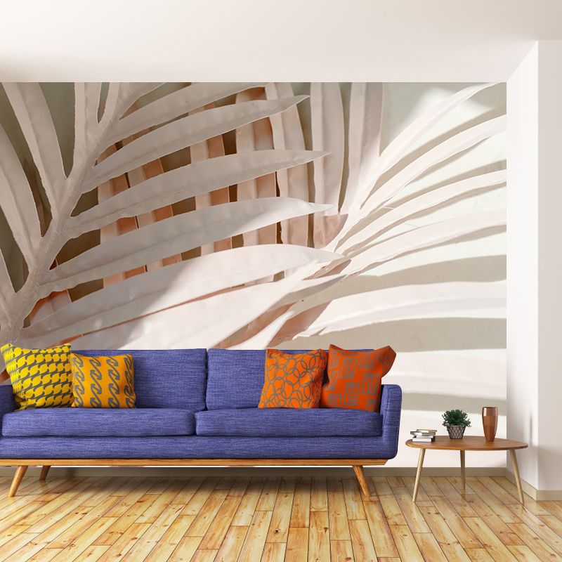 Tree Leaf Mural Stain-Resistant Wall Decor for Dining Room, Personalized Size