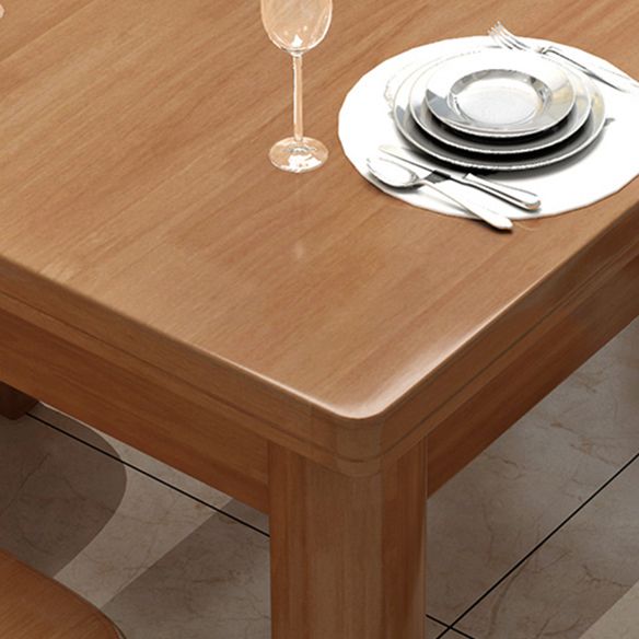 Traditional Kitchen Solid Wood Top Furniture of Standard Height Formal Dining Room Table Set