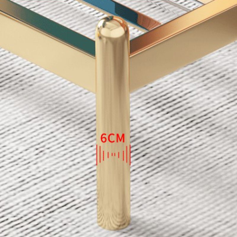 Metal Contemporary Standard Bed with Metal Legs Bed Frame with Headboard