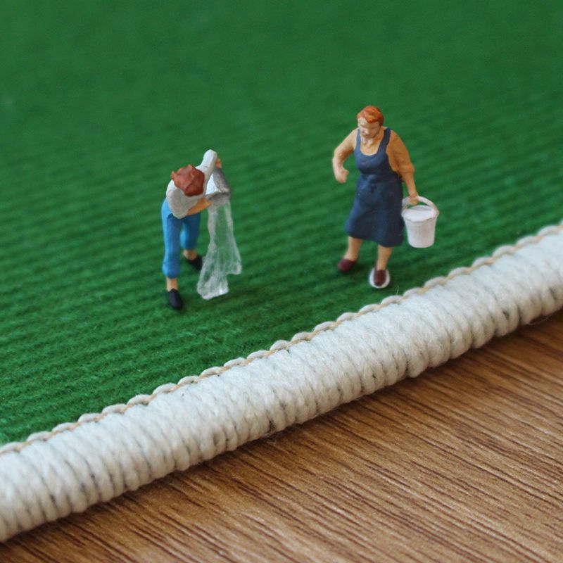 Modern Color Piece Rug Polyester Orange Rug Stain Resistant Rug for Drawing Room