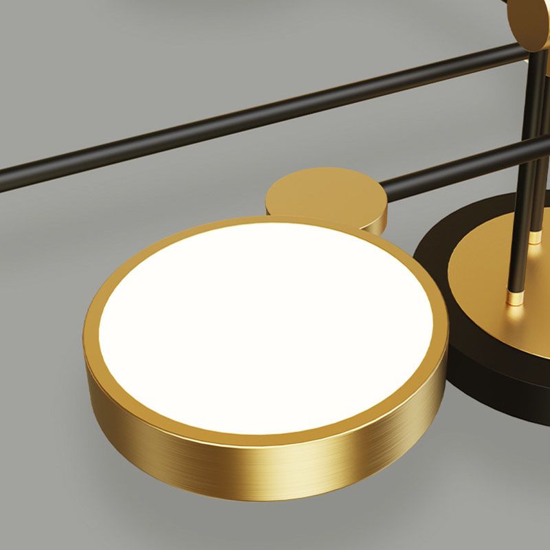 Moderne LED-inbouwlamp Metalen Starburst-plafondmontagelamp voor woonkamer