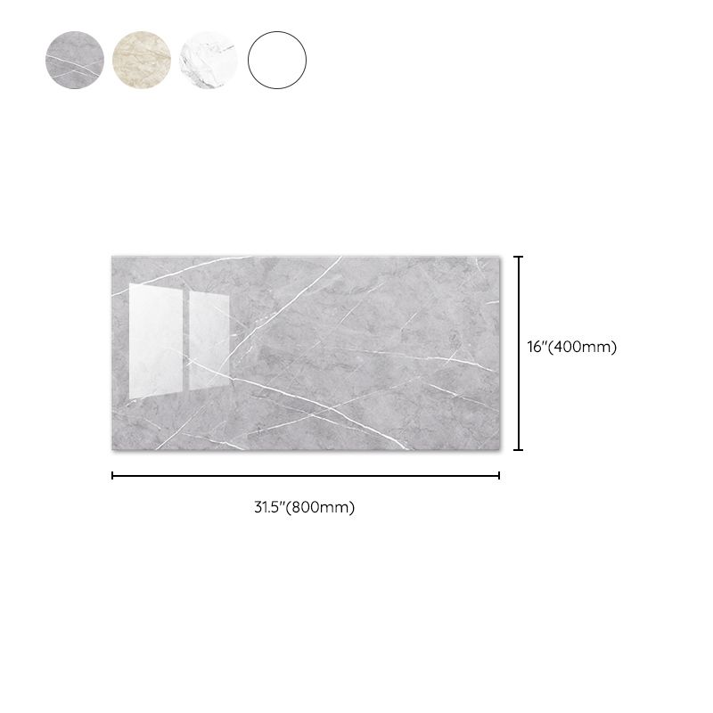 Polygon Peel and Stick Backsplash Tile PVC Peel and Stick Tile for Kitchen and Bathroom