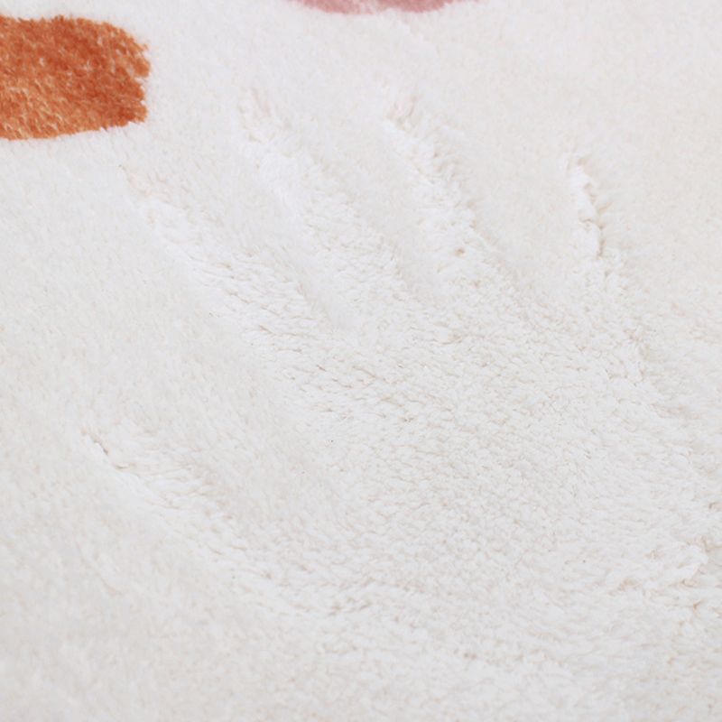 Pink Nordic Teppich Polyester Farbe Stück Teppich Flecken widerstandsfähiger Teppich für Wohnzimmer