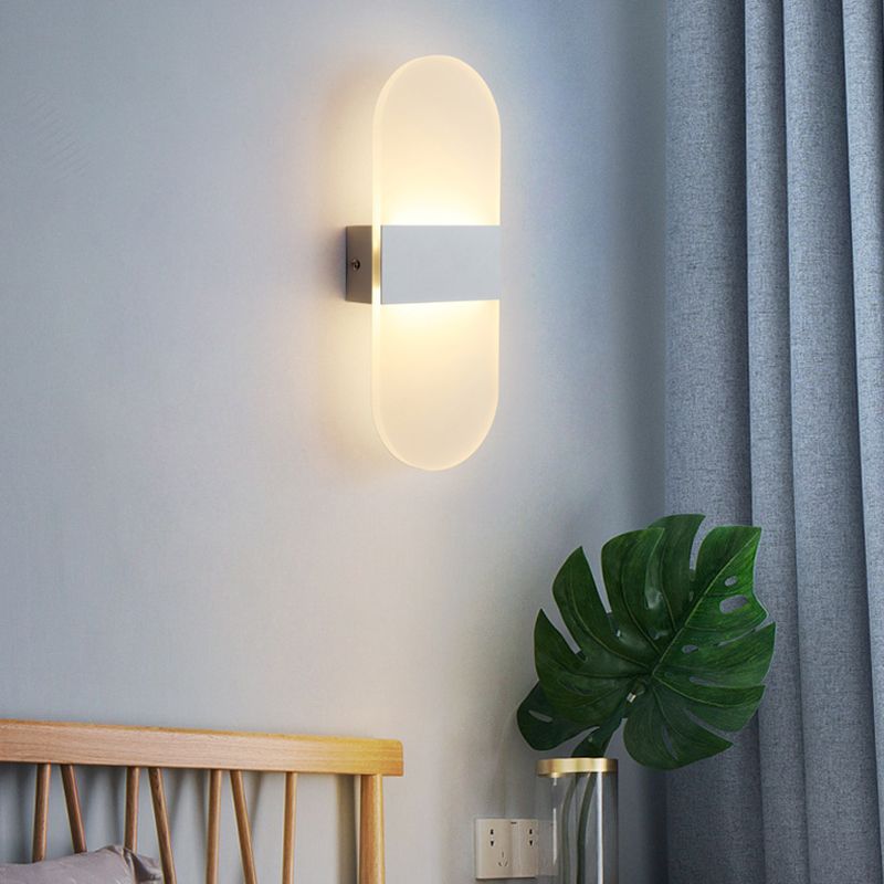 Modern Style Wall Mount Light LED Wall Light with Acrylic Shade for Living Room