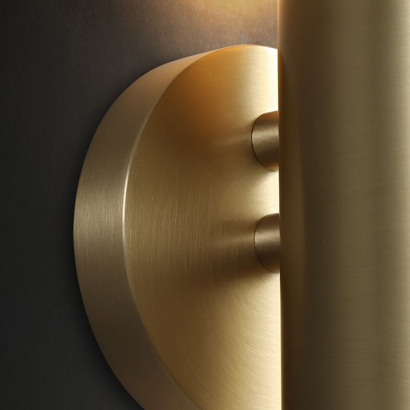 Nordic Style Wall Light Geometric 1 Light Wall Sconce with Brass for Bedroom