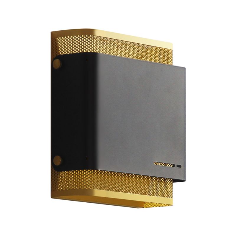 Metall Schwarz/Weiß Flush Mount Square LED Colonialism Leuchtenleuchte für Wohnzimmer