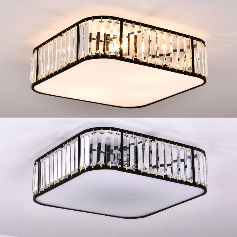 Scalloped Flush Mount Light Modern Crystal Flush Mount