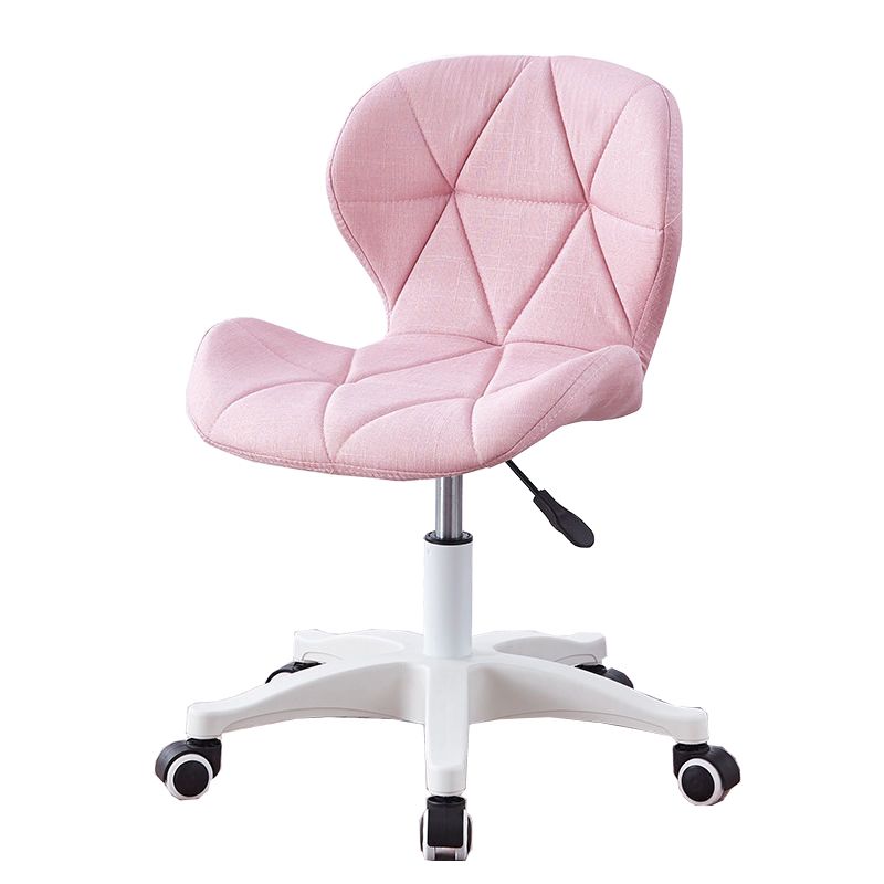 Armless Chair22.4" L x18.5"W x25.9H" Swivel Wheels Chair for Living Room