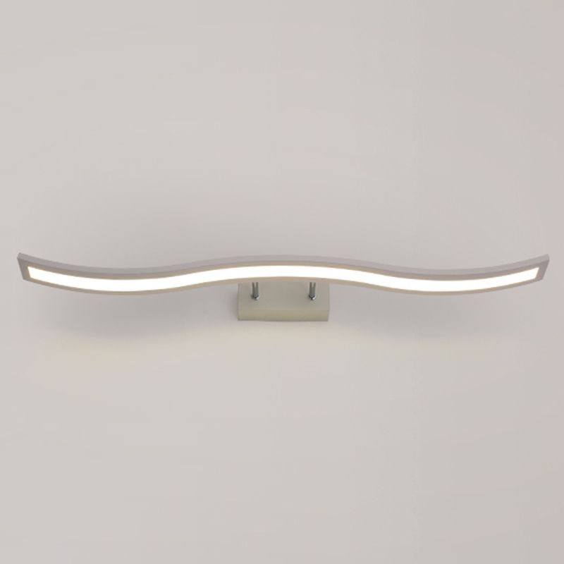 Minimalism 1-Light Wall Sconce Metal Linear Wall Mounted Light for Bathroom